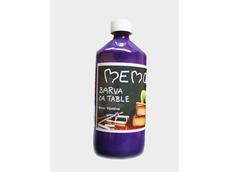 Memo, barva za table, vijolična 1000 ml