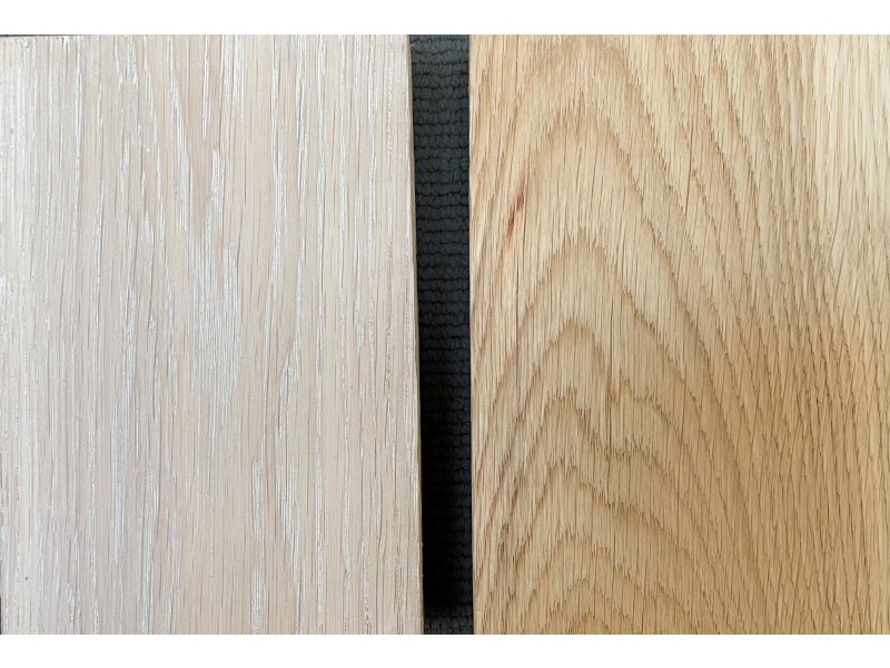 EDELWEISS white lime wax on oak