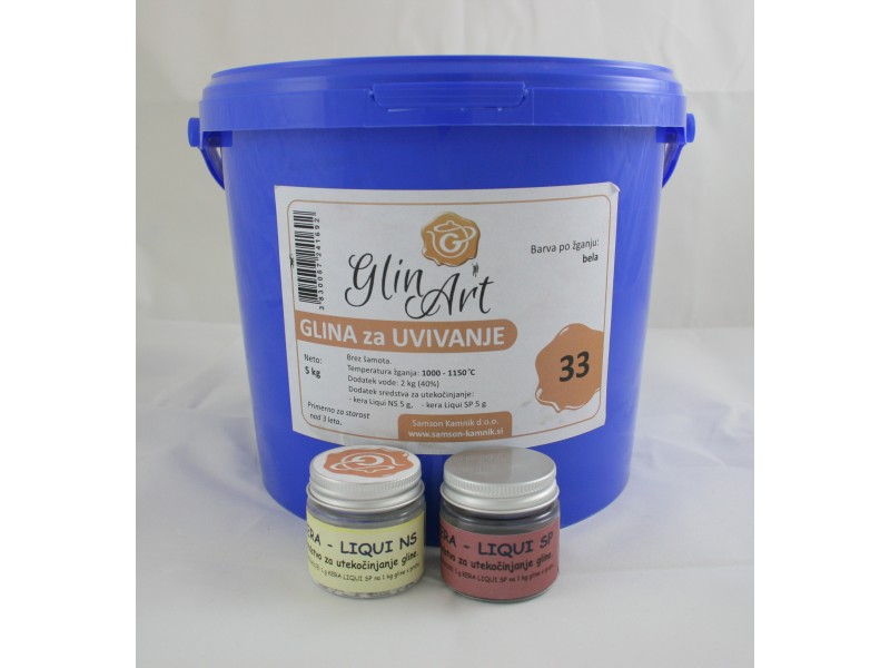 CLAY for casting 33 white 5 kg   KERA LIQUI NS 5 g   KERA LIQUI SP 5 g