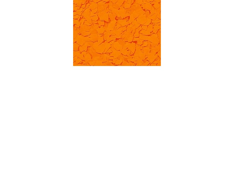 LUSKOVITI barvni kosmiči za EPOKSI in ZIDNE BARVE, oranžen