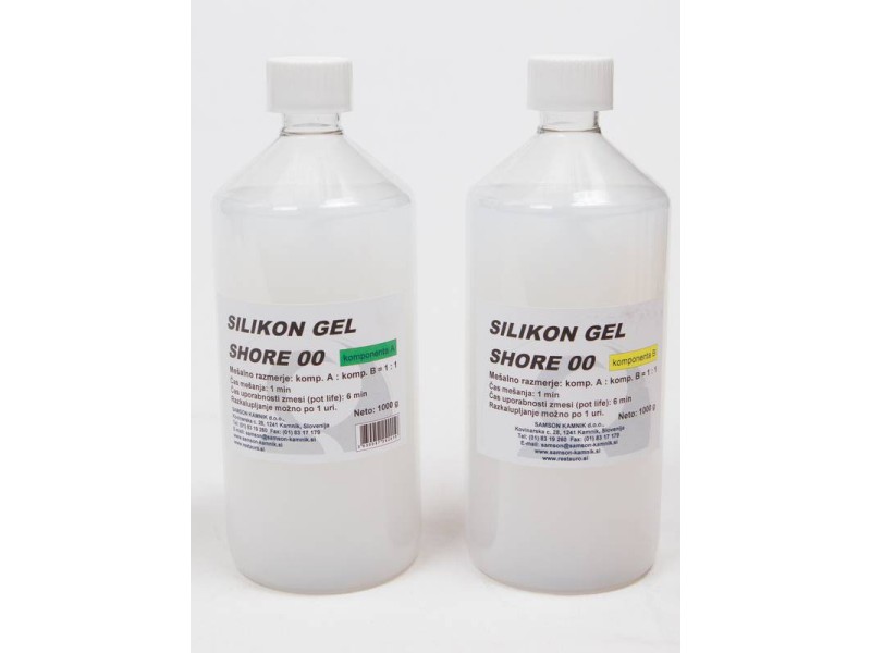 Izjemno mehak SILIKON GEL SHORE 00 1 + 1 kg