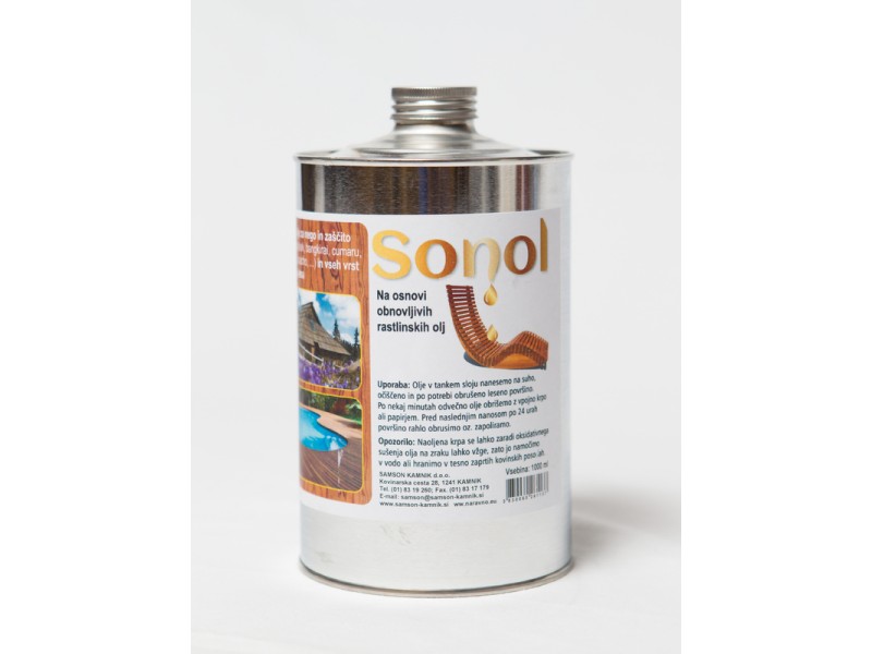 SONOL oil for protecting tropical wood 1 l