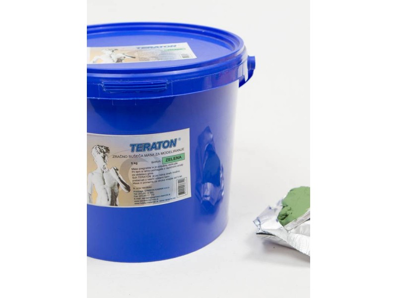 TERATON ZELENI zračno sušeča modelirna masa 5kg