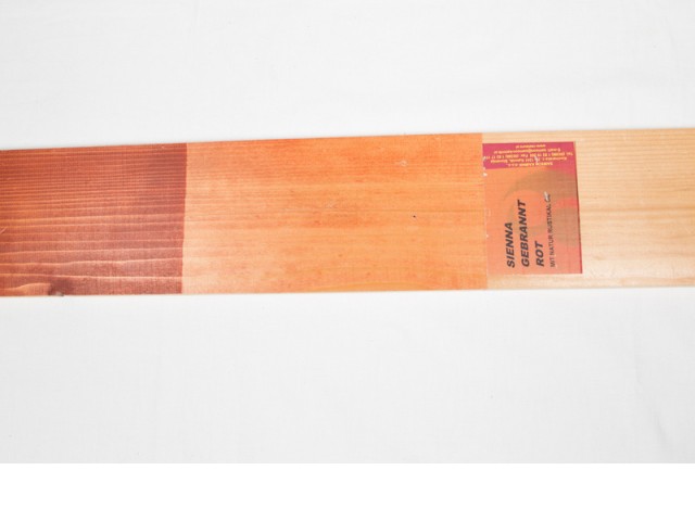 Rustikal oil for protection of indoor wooden surfaces pigmented with VIVAT pigments