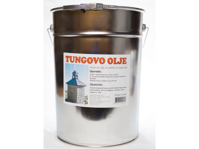 TUNG OIL for protection of wooden surfaces 20 l