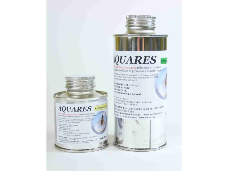 AQUARES glass-like transparent resin