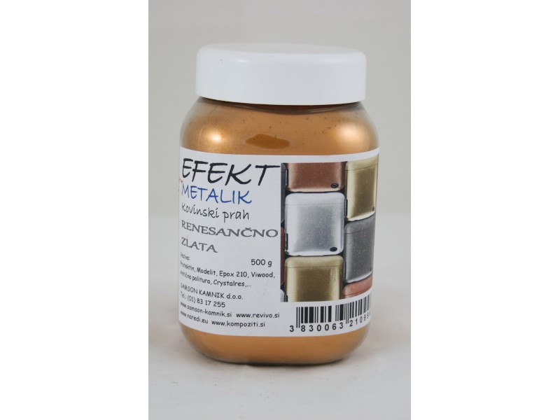 METALIK Kovinski prah RENESANČNO ZLAT 500 g
