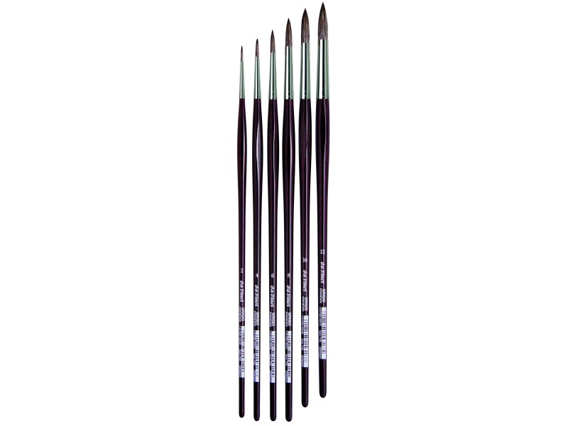 GRIGIO synthetic brushes, conical, long series 7795