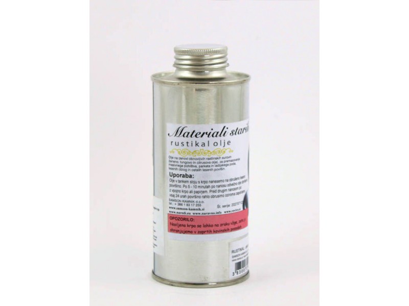 RUSTIKAL olje za zaščito notranjih lesenih površin 250 ml