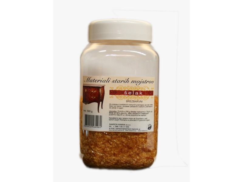 DECOLORIZED SHELLAC WITHOUT WAX 500 g