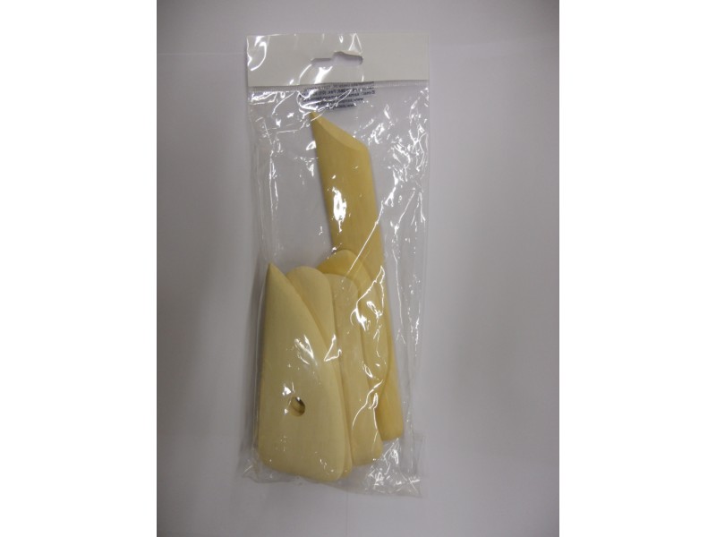 Set of wooden smoothing tiles 5 pieces