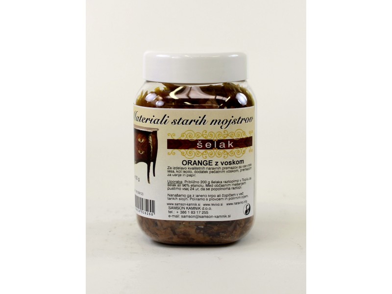 ŠELAK ORANGE Z VOSKOM 150 g