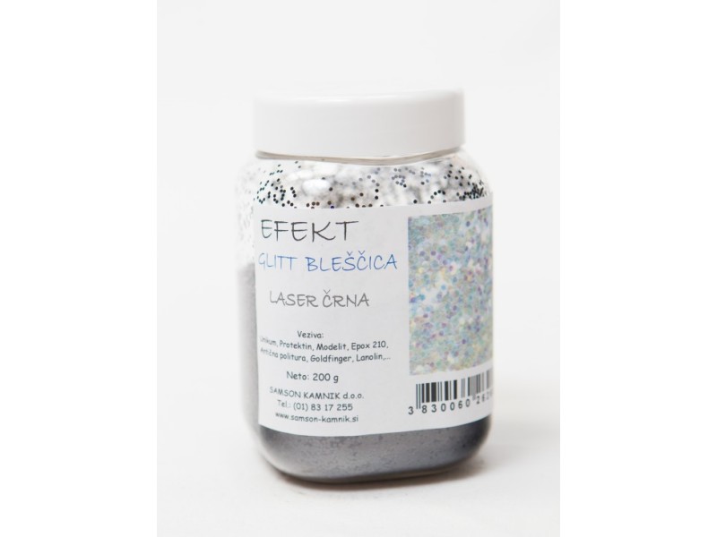 EFFECT GLITTER Laser black 200 g