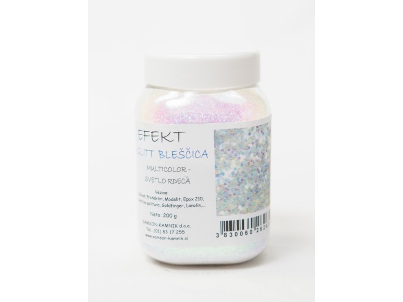 EFFECT GLITTER Multicolour fine red 200 g