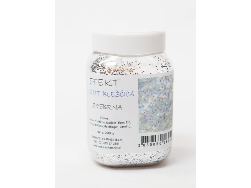 EFFECT GLITTER Silver 200 g