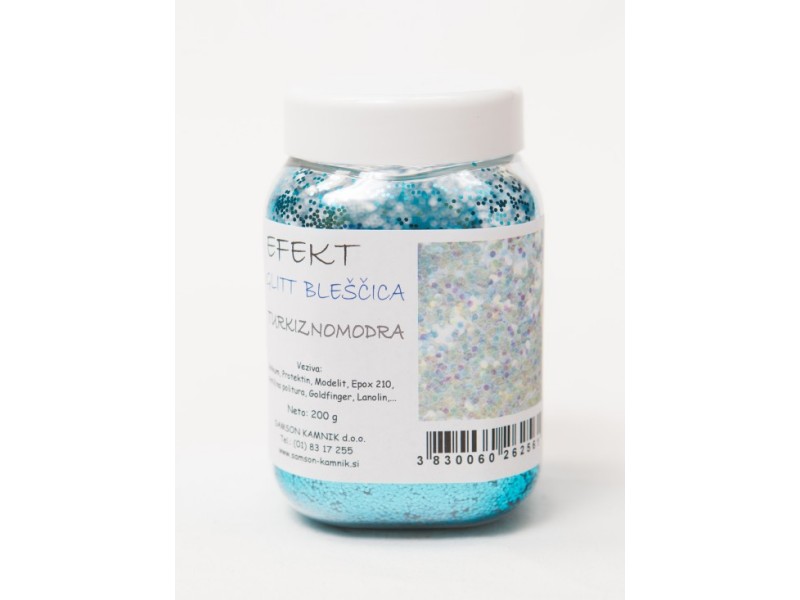 EFFECT GLITTER Turquoise blue 200 g