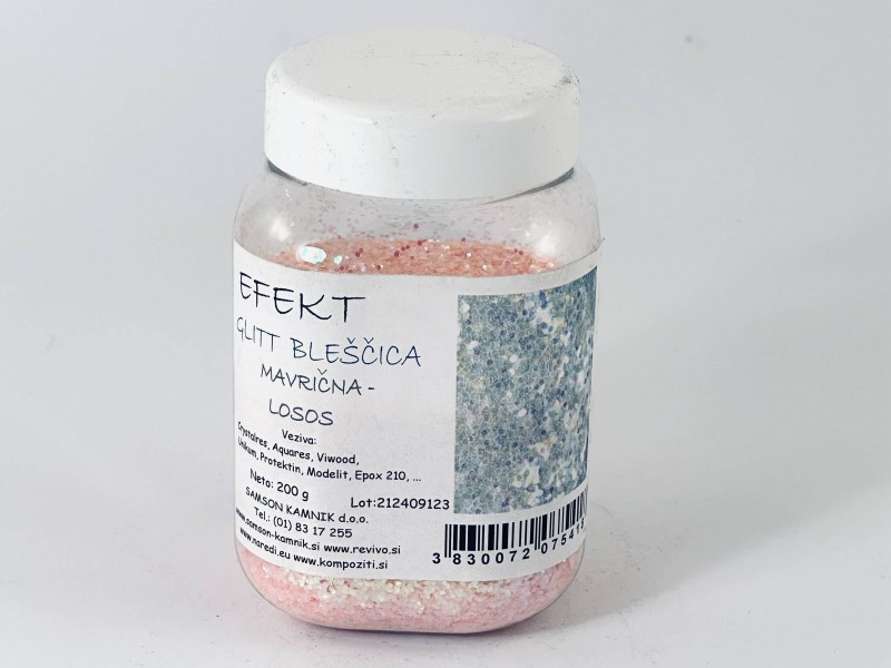 GLITT BLEŠČICA MAVRIČNA LOSOS  200 g