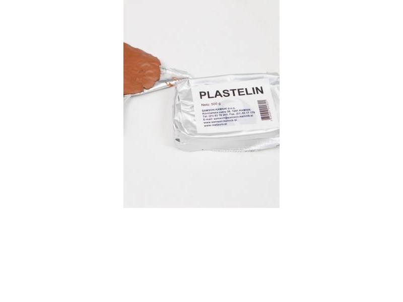 Plasticine, brown 500g