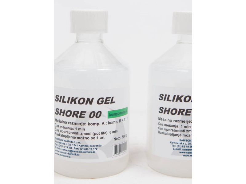 Izjemno mehak SILIKON GEL SHORE 00    500 + 500 g