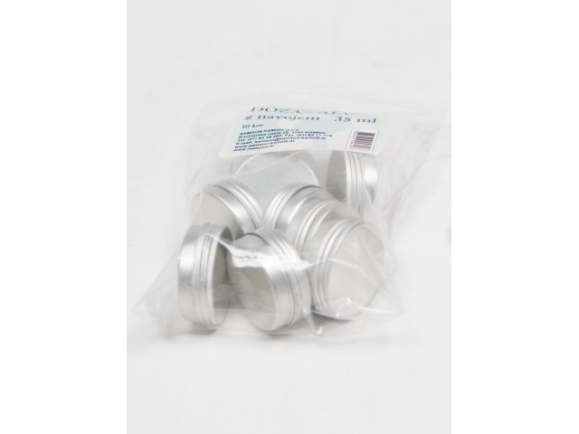 ALU tin with screw on lid 35 ml   (10 pieces)