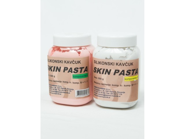 Silikonski kavčuk Skin pasta se uporablja za izdelavo odlitkov direktno s kože.