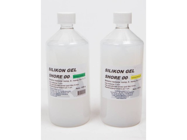 Izjemno mehak SILIKON GEL SHORE 00    1 + 1 kg