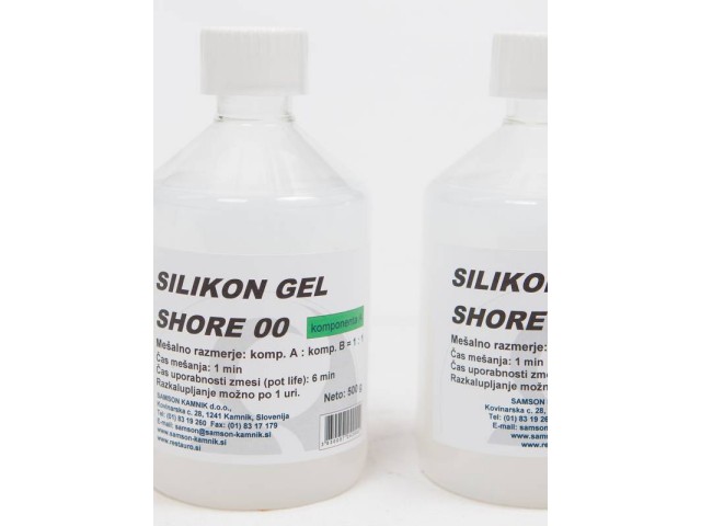 Gel di silicone estremamente morbido SHORE 00    500 + 500 g