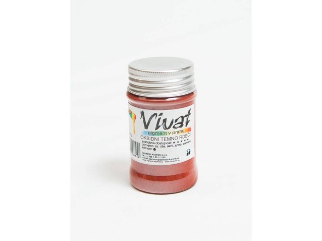 VIVAT oksidni/anorganski pigment TEMNO RDEČ 80 g