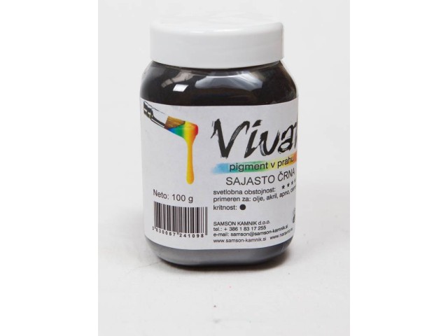 VIVAT oksidni/anorganski pigment SAJASTO ČRN 100 g