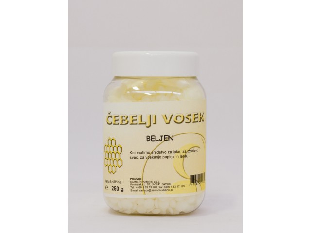 ČEBELJI VOSEK beljen (250 ali 500 g)