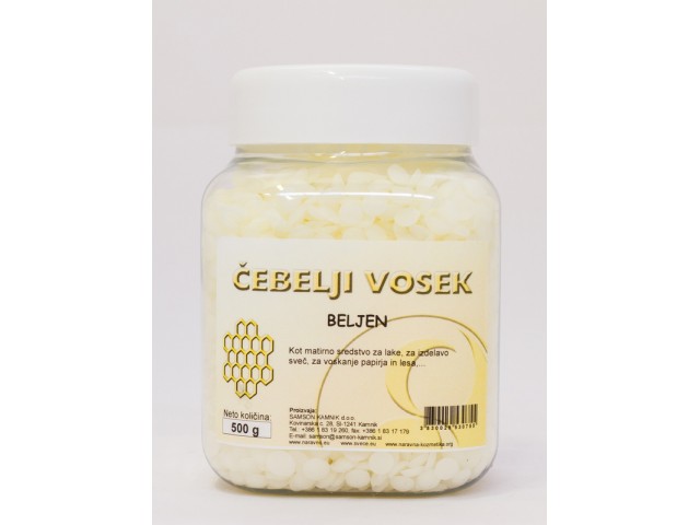 ČEBELJI VOSEK beljen (250 ali 500 g)