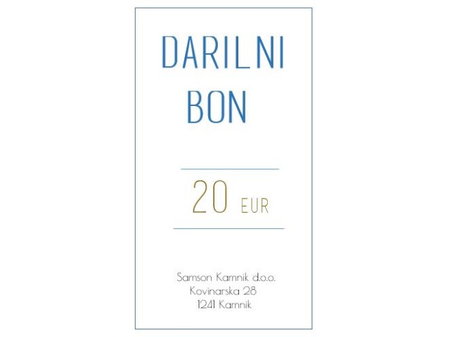 DARILNI BON 20 EUR