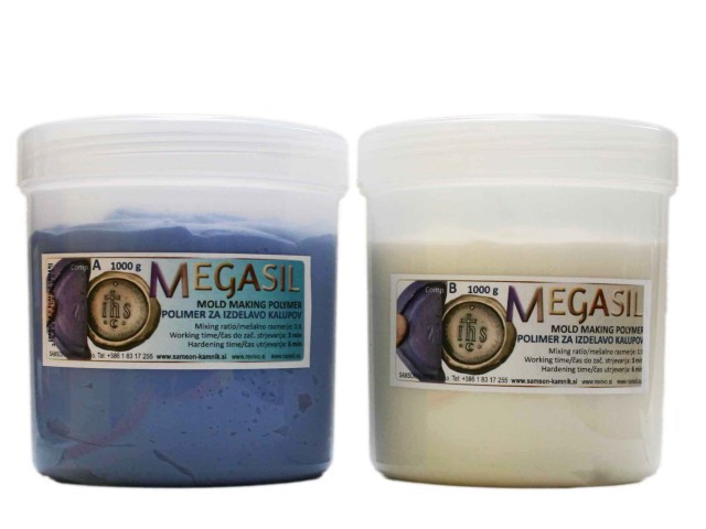 MEGASIL mold making polymer 1 kg + 1 kg