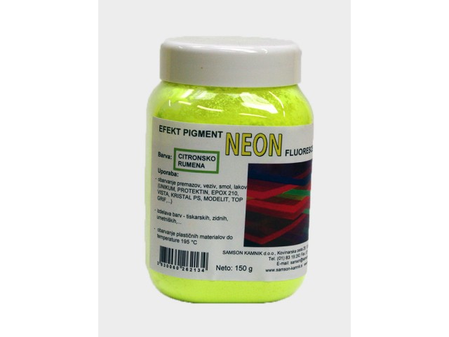 NEON -  CITRONSKO RUMEN fluorescenčni pigment  150 g