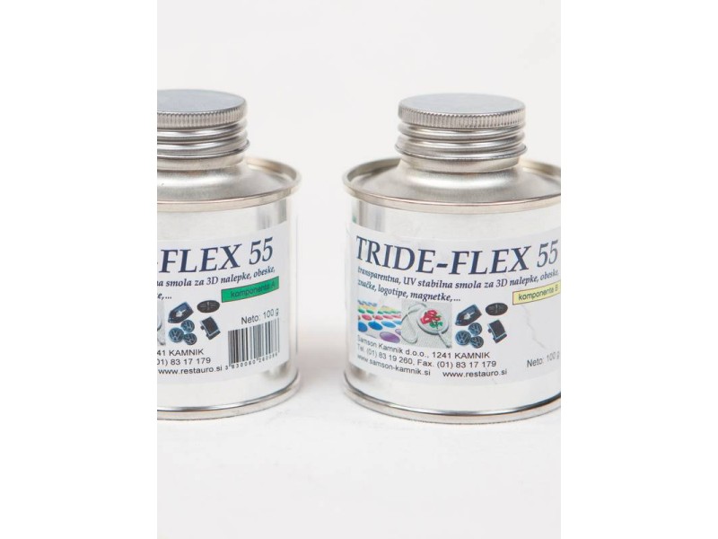 TRIDE FLEX 55 transparenta smola za 3d nalepke 100   100 g