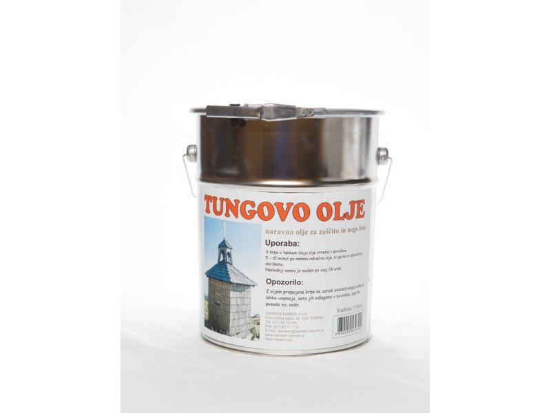TUNG OIL for protection of wooden surfaces 5 l