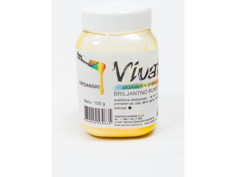 VIVAT organski pigment BRILJANTNO RUMEN 100g