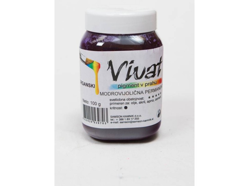 VIVAT organski pigment MODROVIJOLIČEN permanent 100 g