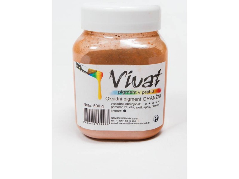 VIVAT oksidni/anorganski pigment ORANŽEN 500 g