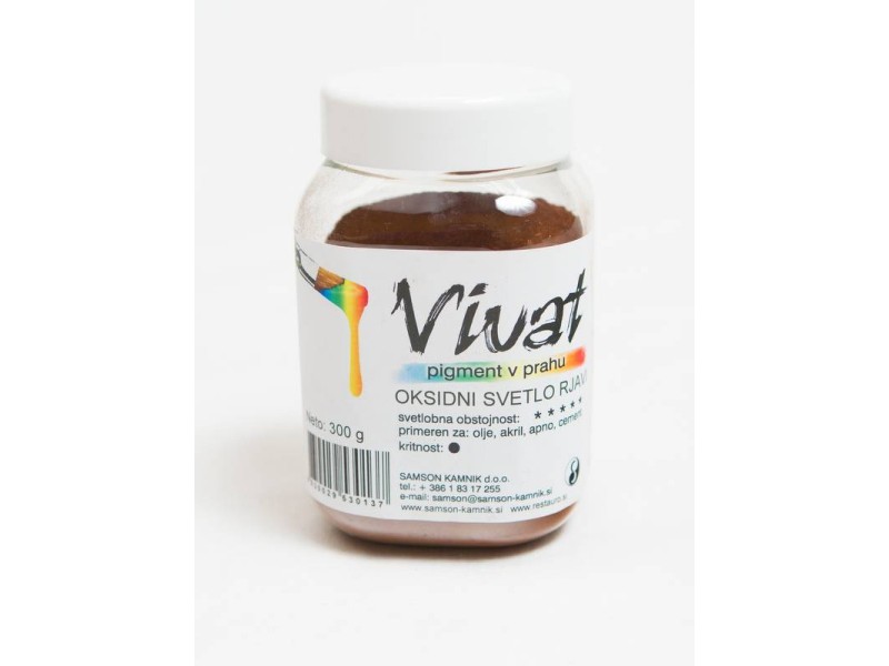 VIVAT oksidni/anorganski pigment SVETLO RJAV 300 g