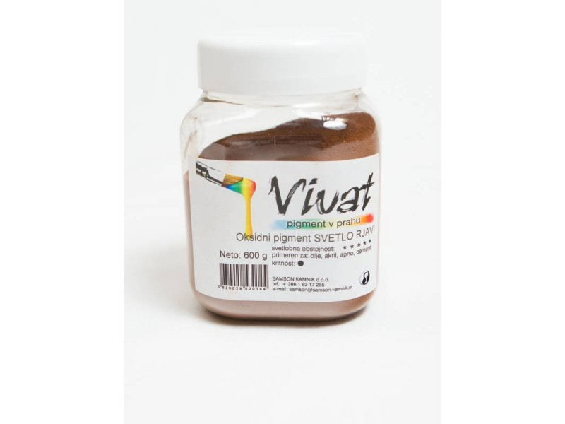 VIVAT oksidni/anorganski pigment SVETLO RJAV 600 g