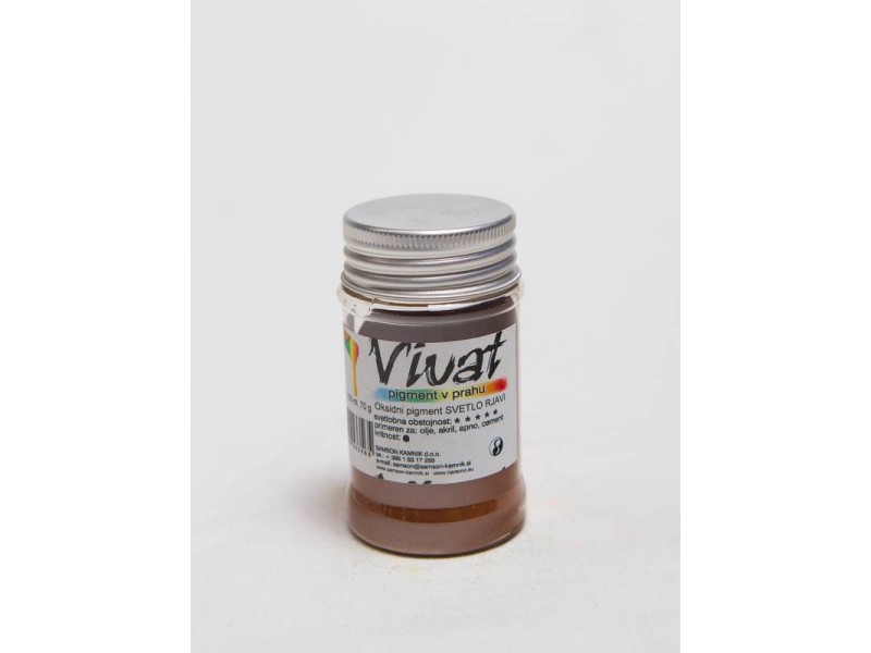 VIVAT oksidni/anorganski pigment SVETLO RJAV 70 g