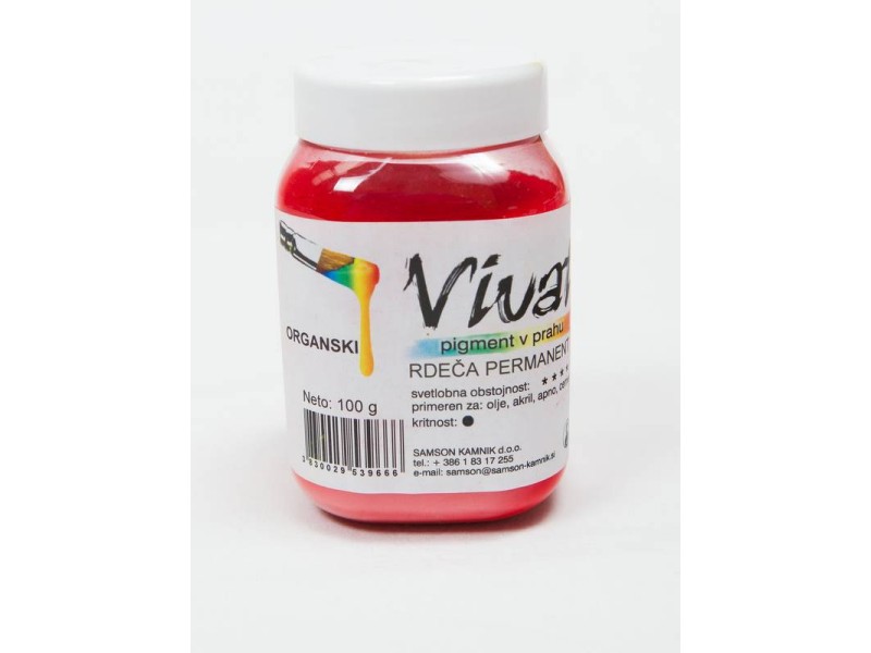 VIVAT organski pigment RDEČ permanent 100 g