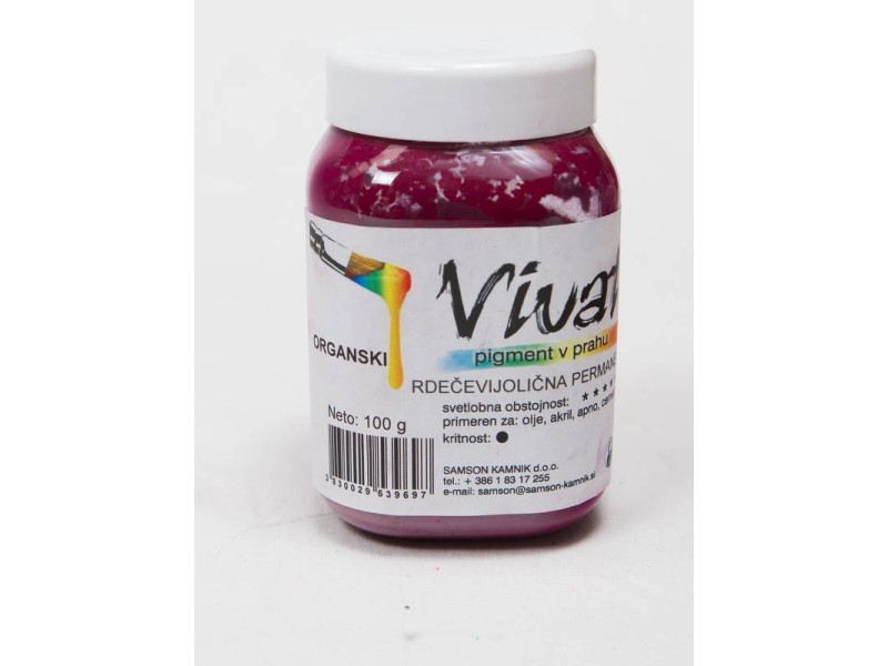 VIVAT organski pigment RDEČEVIJOLIČEN permanent 100 g