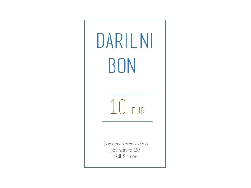 DARILNI BON 10 EUR