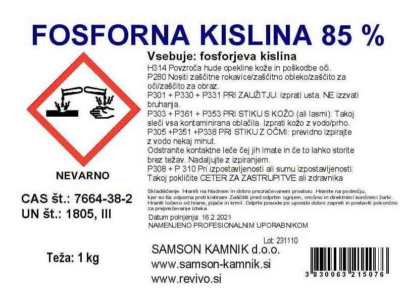 FOSFORNA KISLINA     1 kg