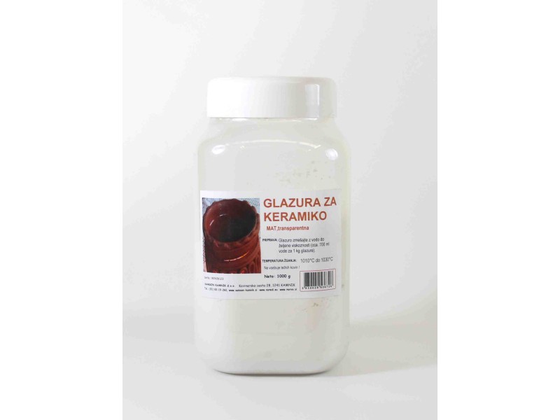 GLAZE transparent, matte finish 1 kg