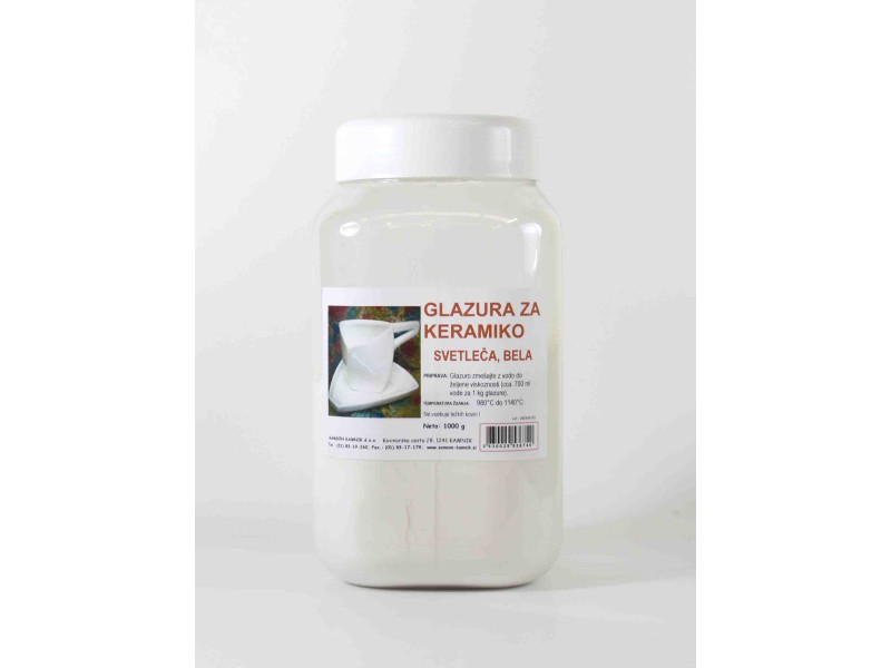 GLAZE white, glossy finish 1 kg