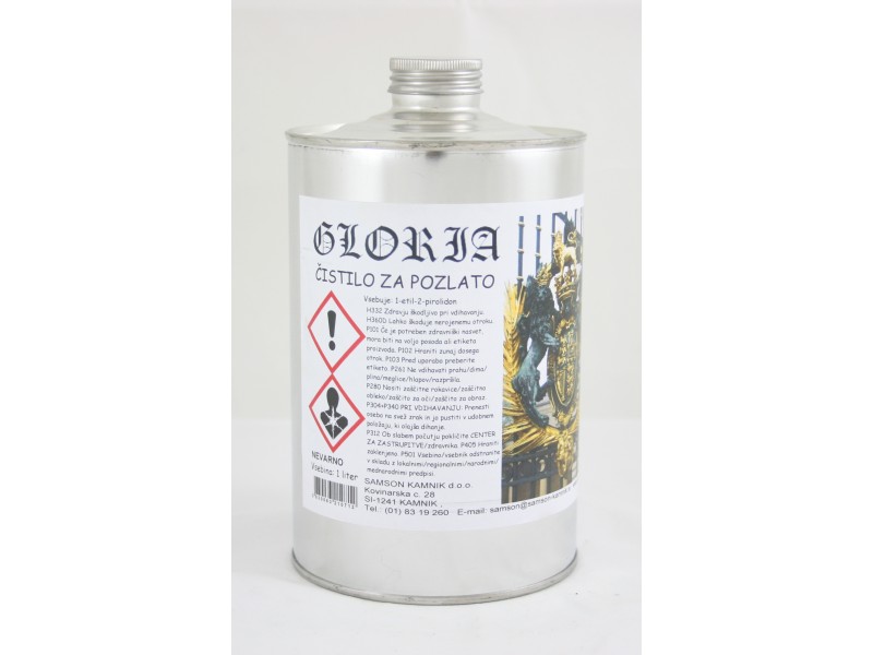 GLORIA cleaning agent for gilded surfaces   1 l