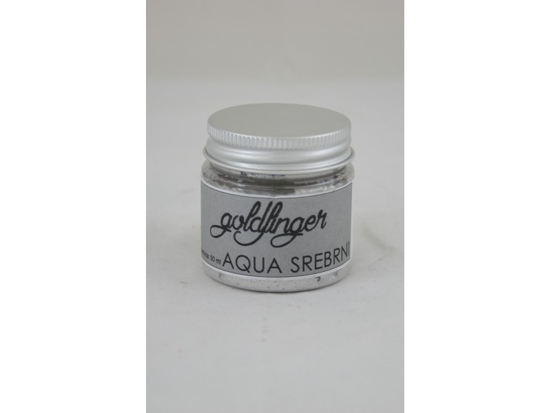 GOLDFINGER AQUA SILVER gilders WATER BASED wax paste   50 ml